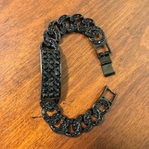 Men Bling Hip Hop Iced Link CZ Bracelet